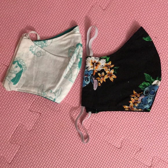 Lot of 2 - Disney’s Lilo and Stitch Cotton Face Masks - Picture 2 of 6